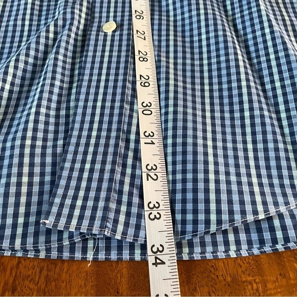 Brooks Brothers Men's Shades of Blue Long Sleeve Button Down Cotton Shirt - Picture 9 of 10